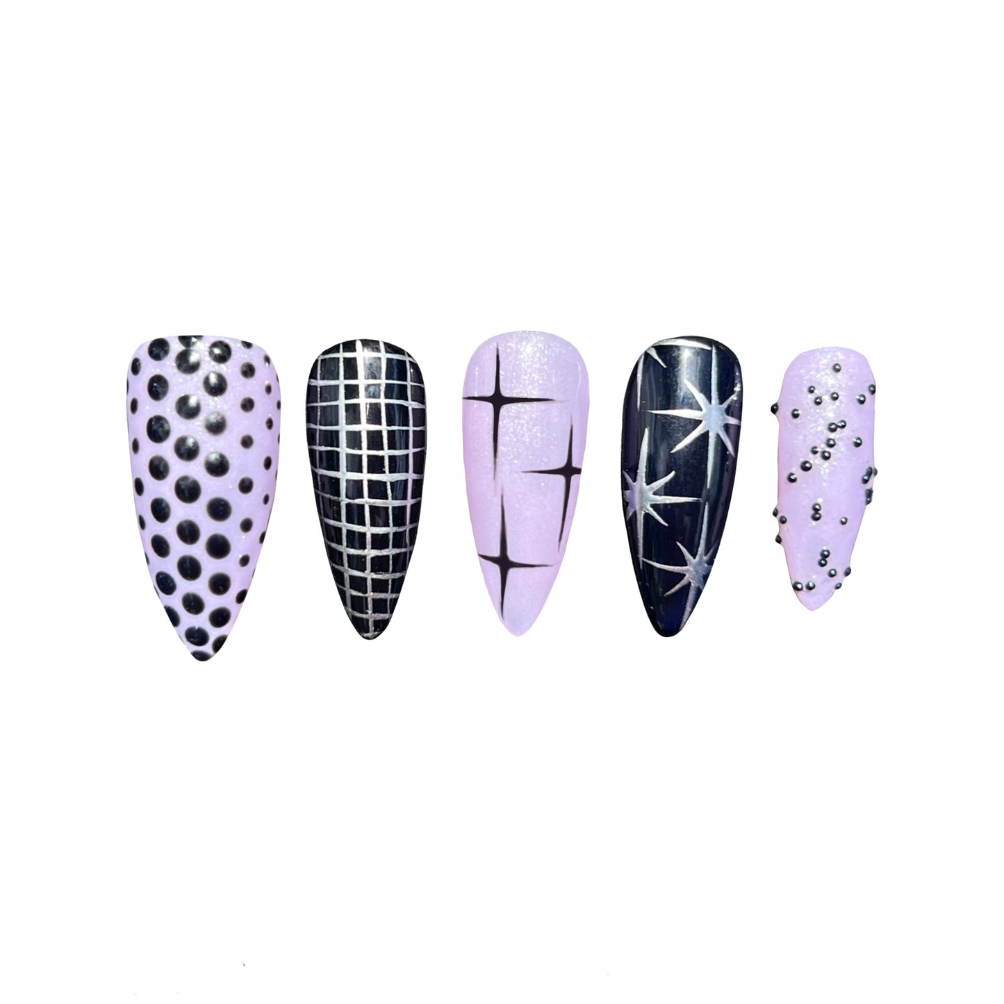 Purple and Black Patterns