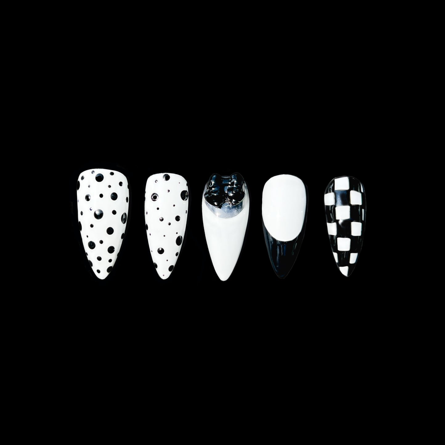 Dots and Checkers - B&W